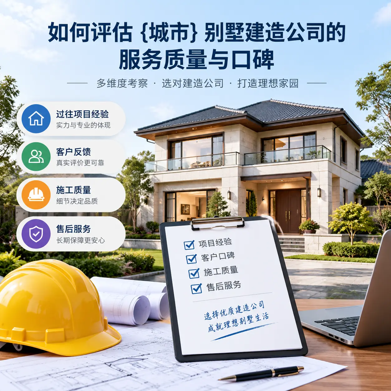 如何评估 播州 别墅建造公司的服务质量与口碑