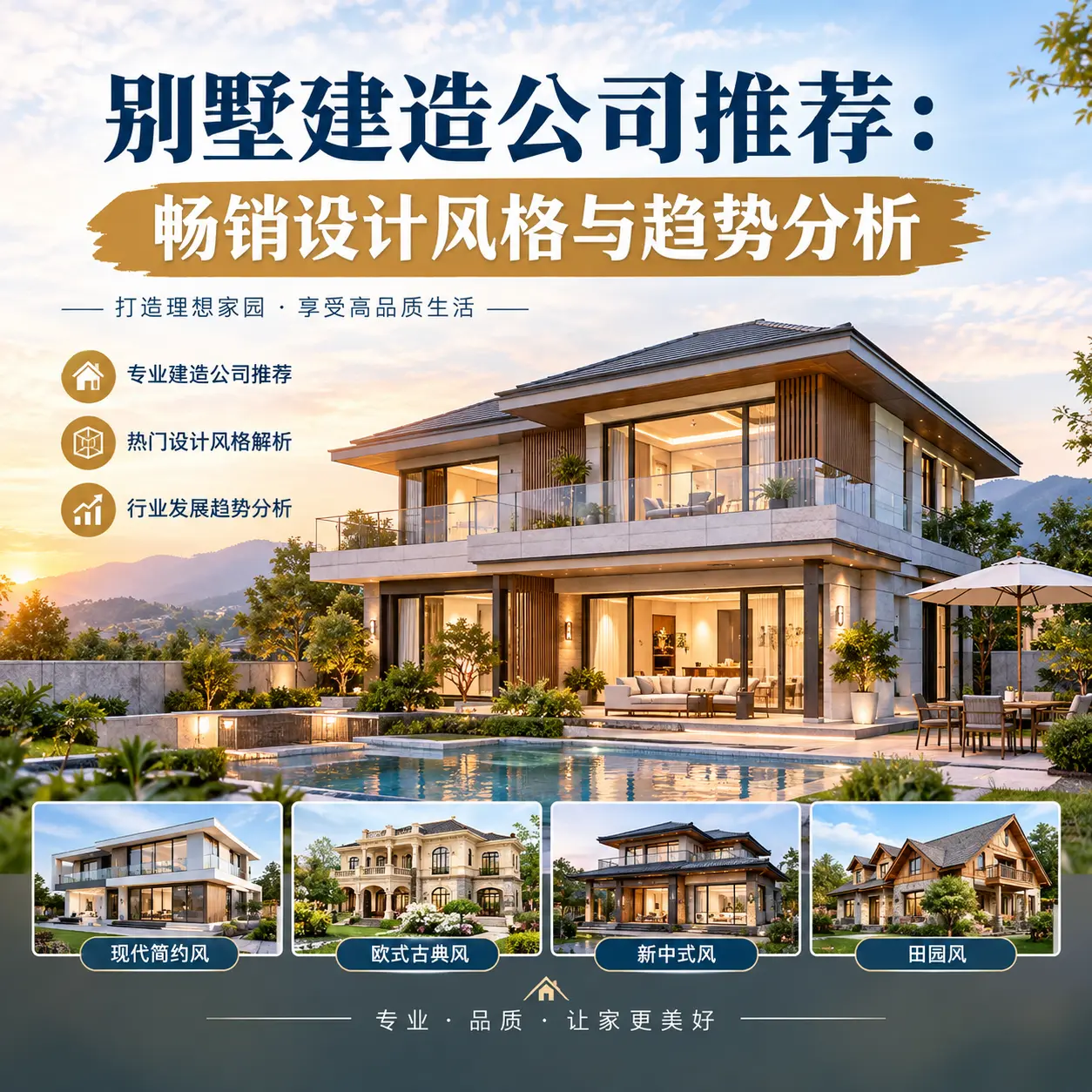 别墅建造公司推荐： 播州 畅销设计风格与趋势分析