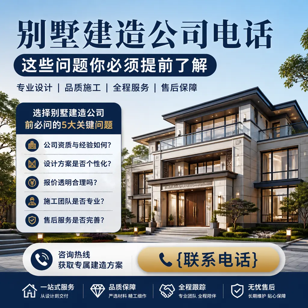 播州别墅建造公司电话，这些问题你必须提前了解