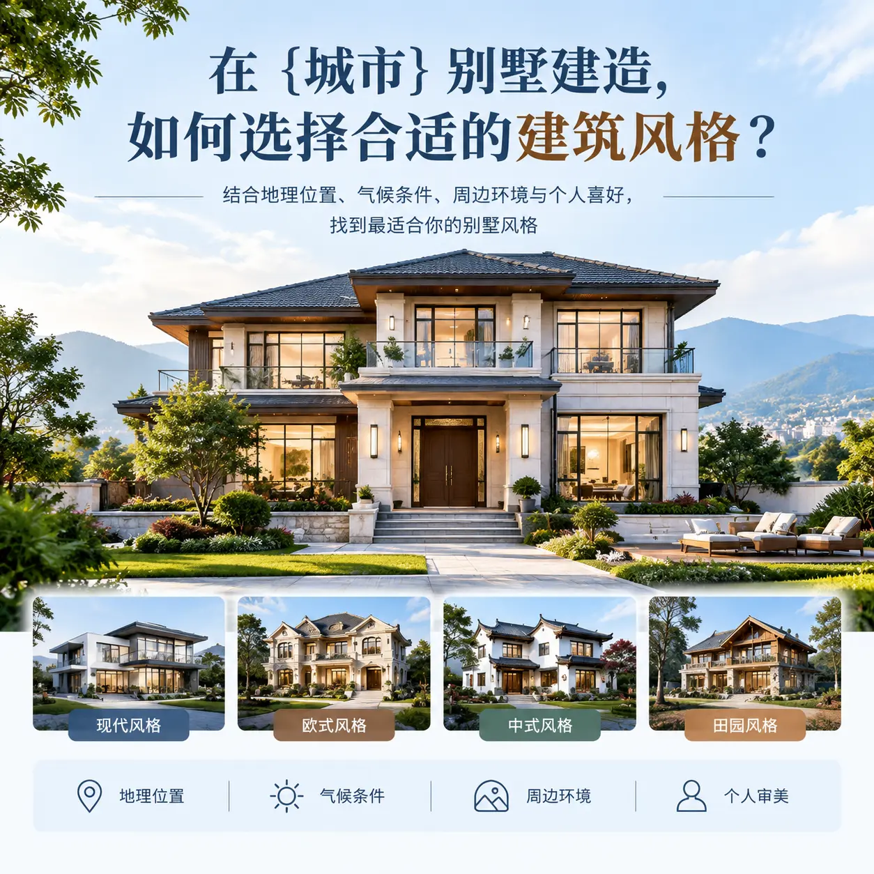 在 播州 别墅建造，如何选择合适的建筑风格？