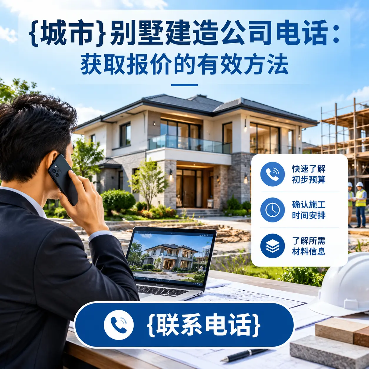 播州别墅建造公司电话:获取报价的有效方法
