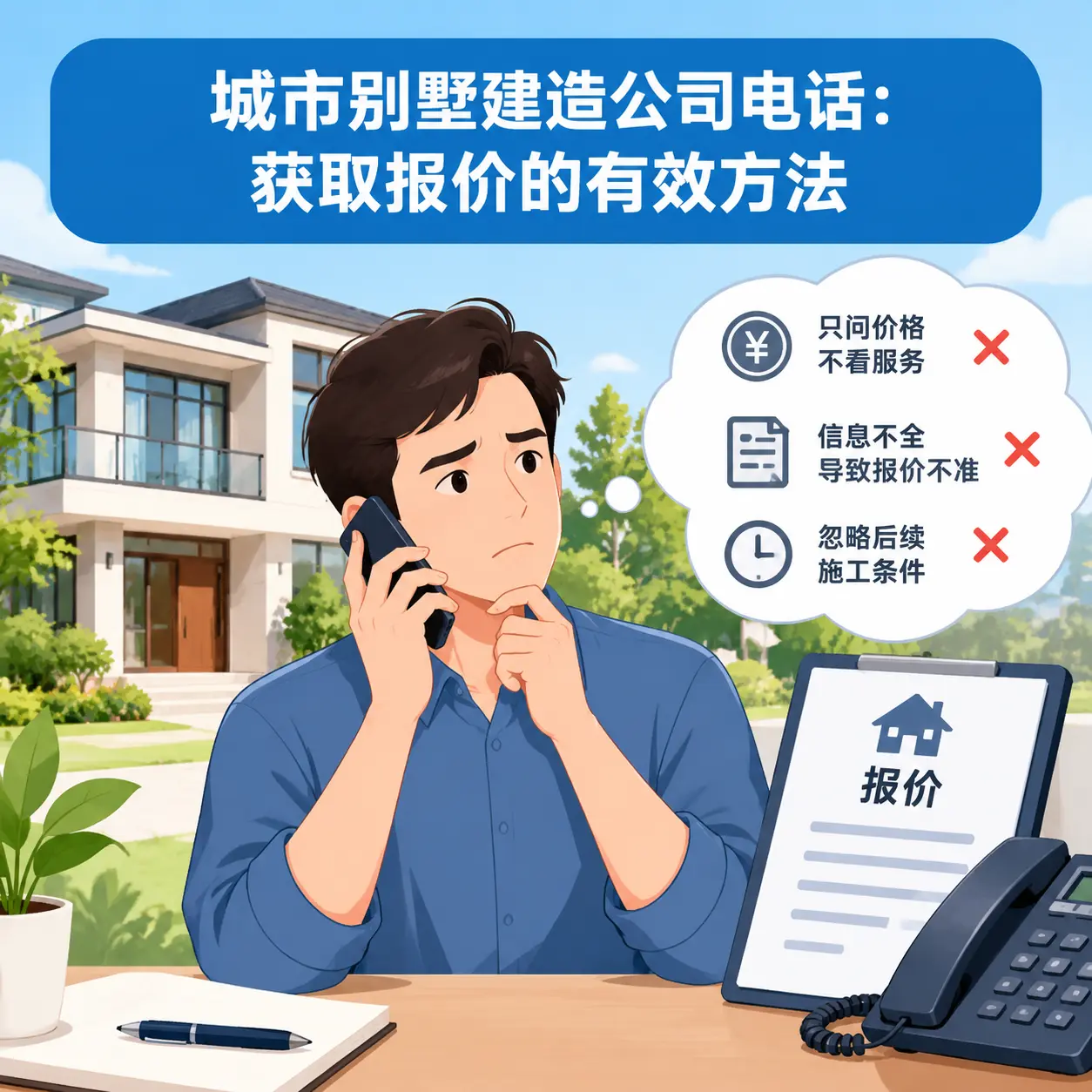 播州别墅建造公司电话:获取报价的有效方法